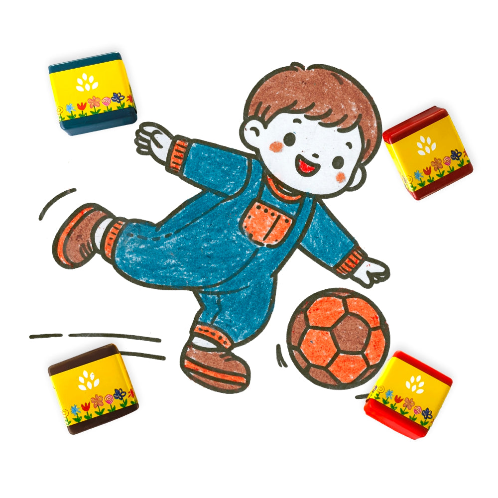 My First Crayon - Baby Boy - 4 Jumbo Washable Block Crayons Colours for kids 12m+