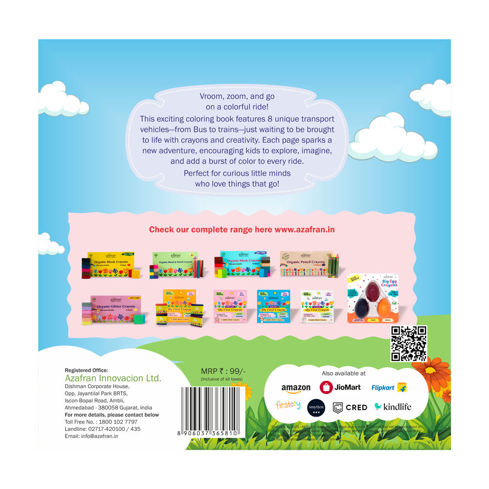 My First Transports Coloring Adventures - Coloring Book