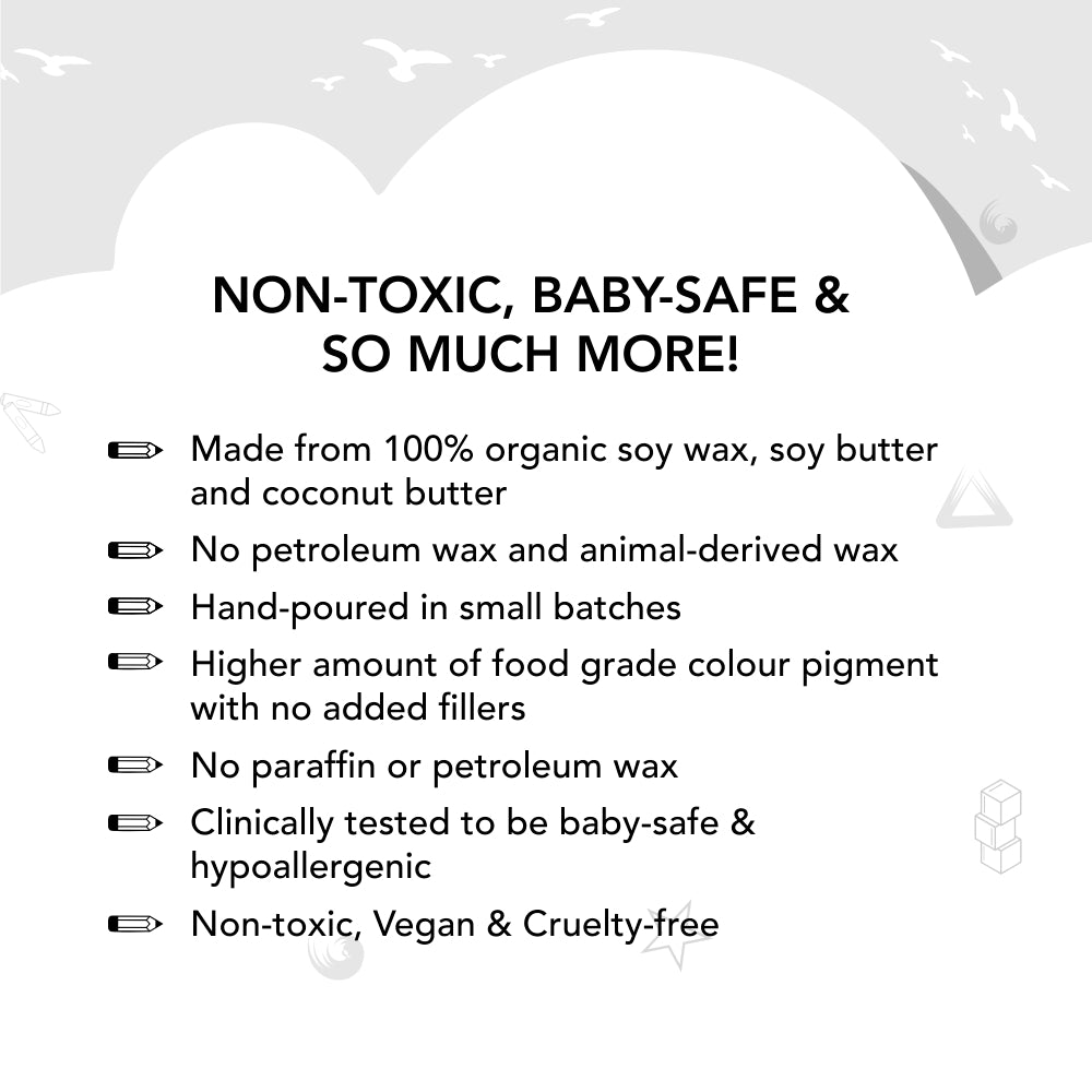 My First Crayon - Unicorn - 4 Jumbo Washable Block Crayons Colours for kids 12m+