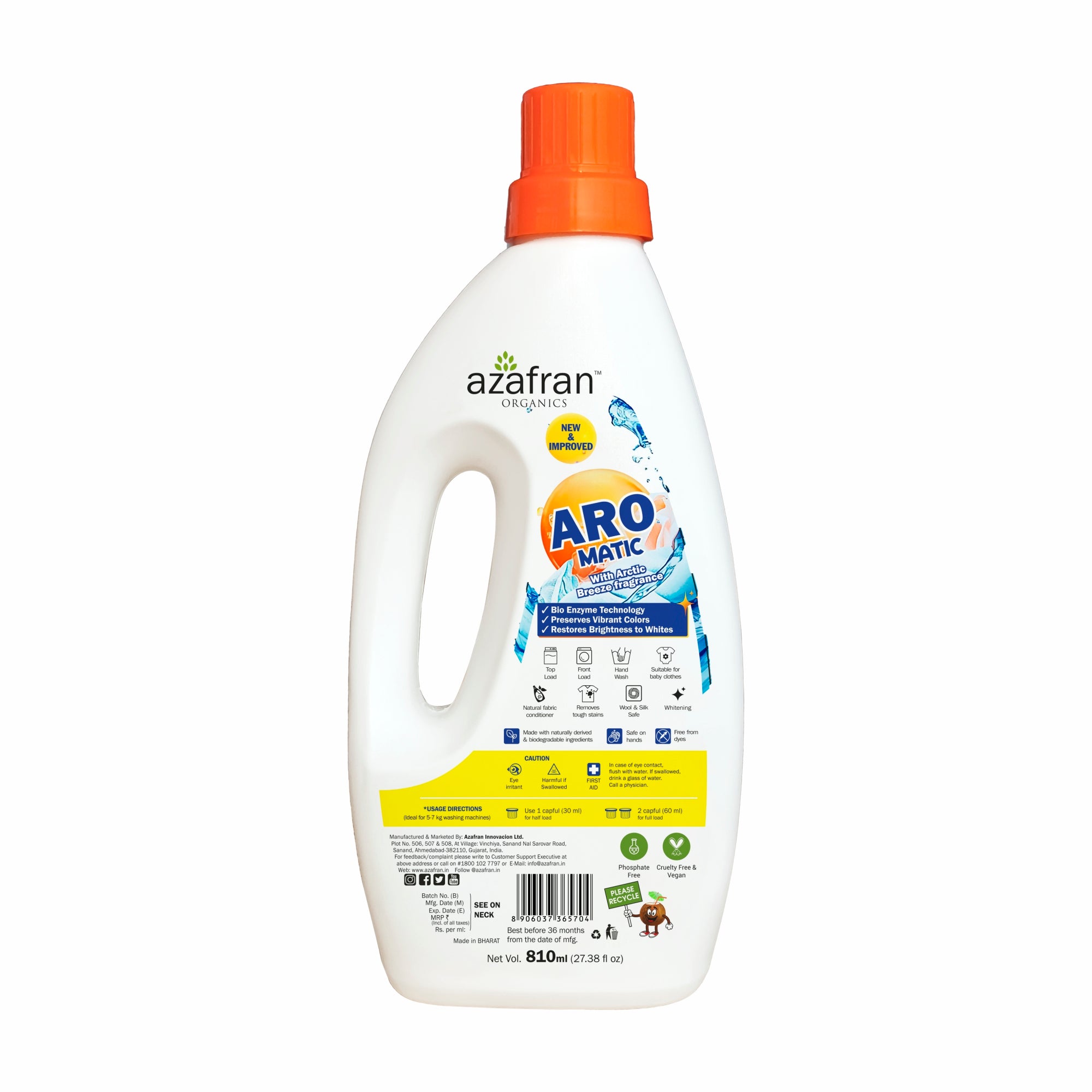 ARO MATIC Liquid Laundry Detergent with Arctic Breeze Fragrance