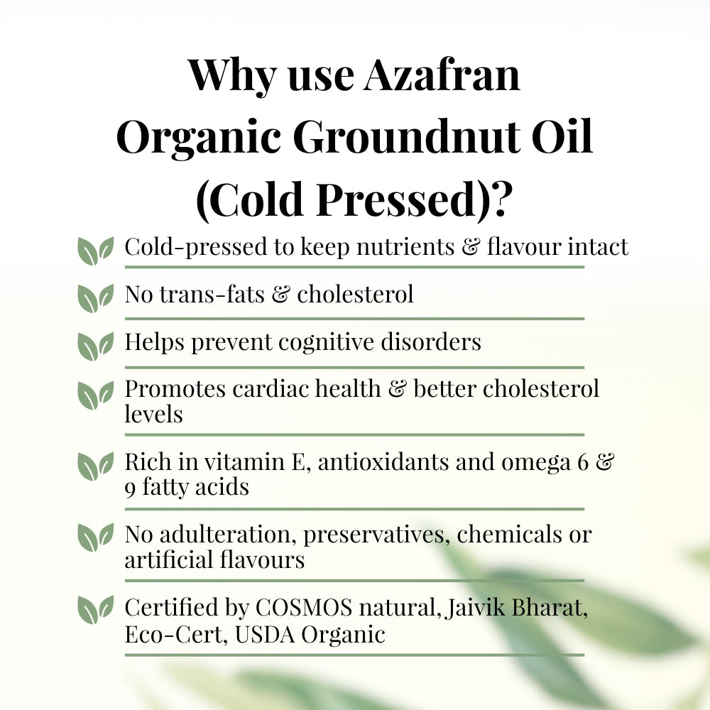Organic Groundnut Oil (Cold Pressed)