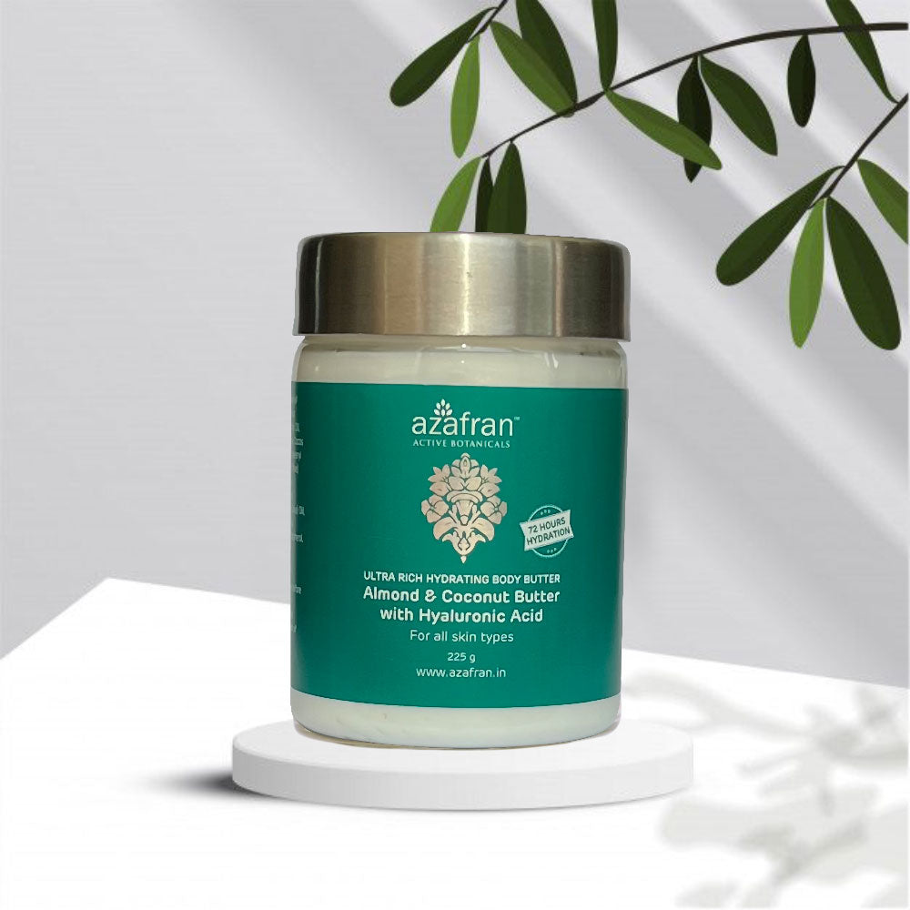 Ultra Rich Hydrating Body Butter - Almond & Coconut Butter with Hyaluronic Acid