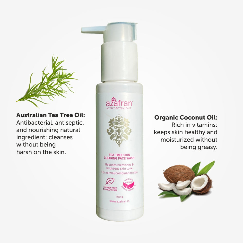 Organic Tea Tree Skin Clearing Face Wash