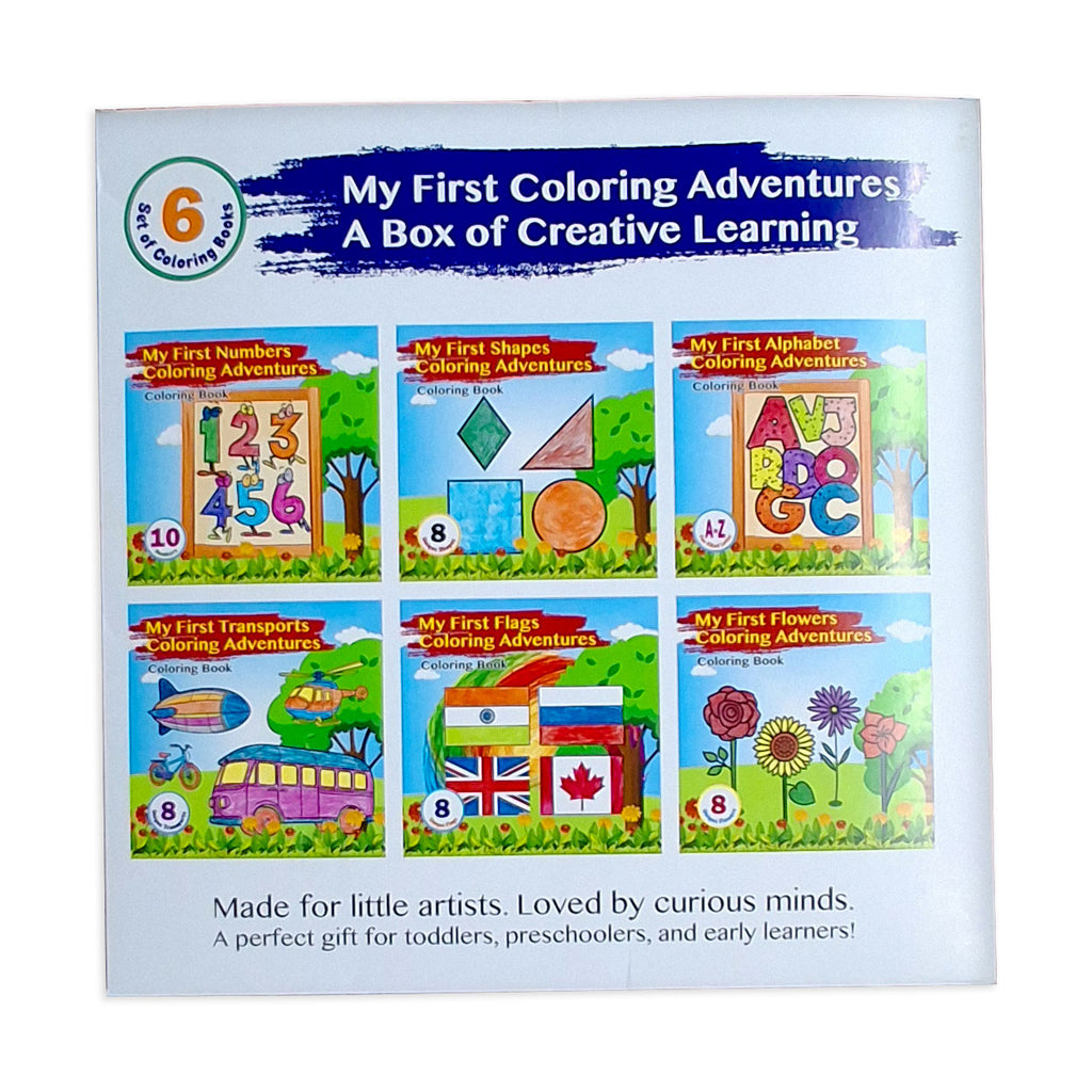 My First Coloring Adventures – A Box of Creative Learning - Set of 6 C