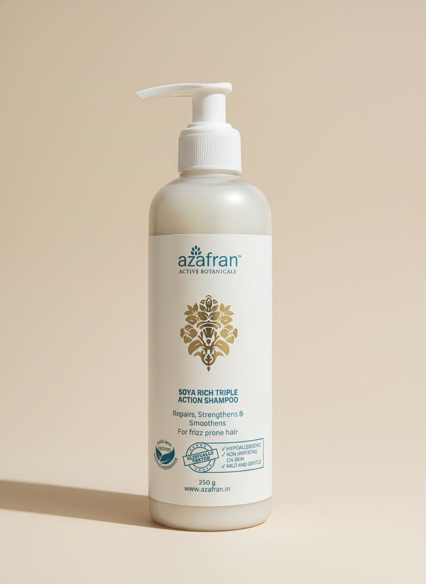 Soya Rich Triple Action Shampoo - Repairs, Strengthens & Smoothens