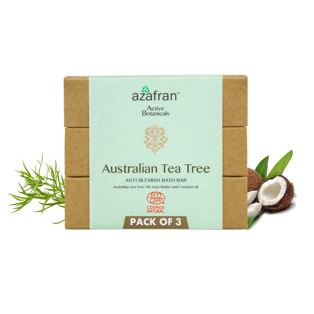 Organic Australian Tea Tree Anti-Blemish Bath Bar -(Pack of 3)