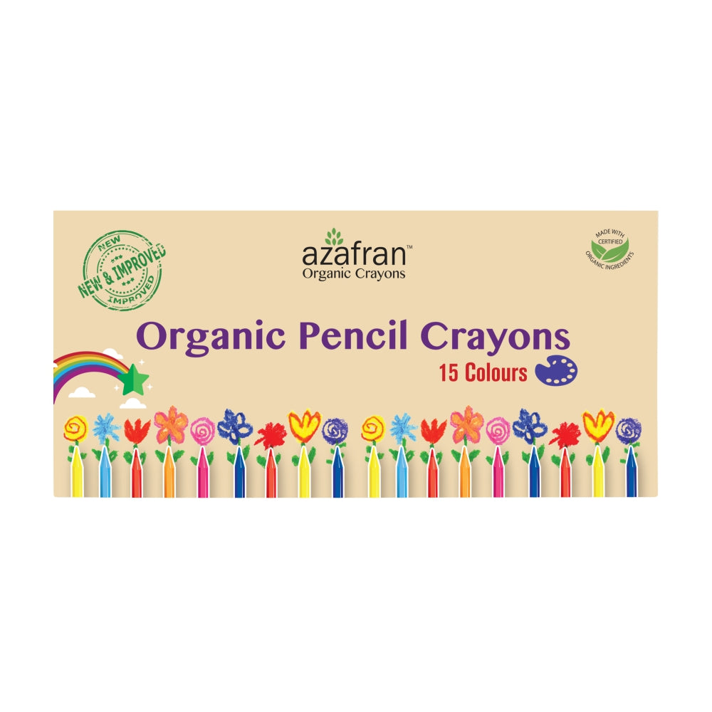 Organic Pencil Crayons (15 colors)