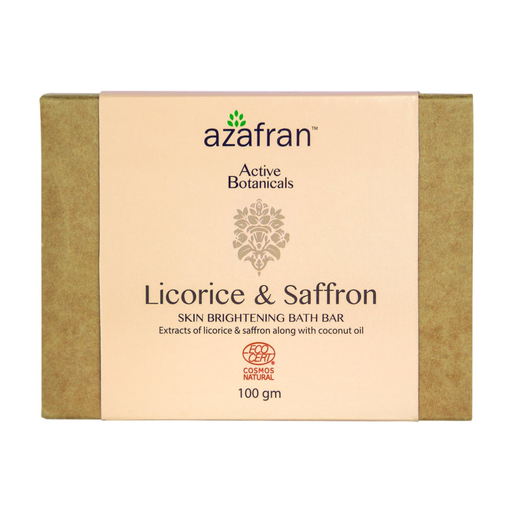 Licorice & Saffron Skin Lightening Bath Bar