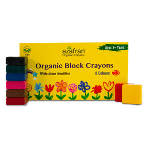 Organic Jumbo Sized Block Crayons, 8 Colors