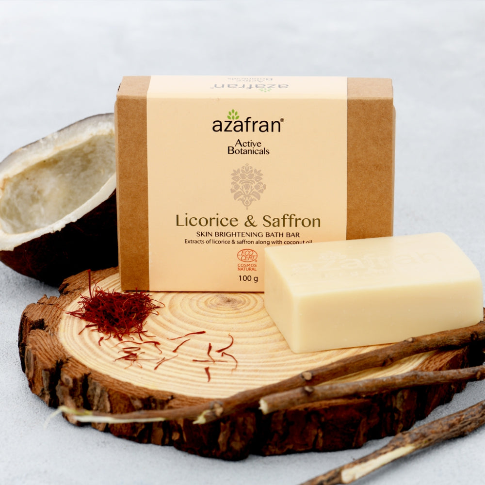 Licorice & Saffron Skin Lightening Bath Bar