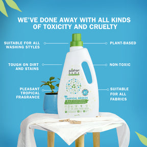 Tropical Breeze 6 in 1 Plant Based Liquid Laundry Detergent (Bottle + Refill)