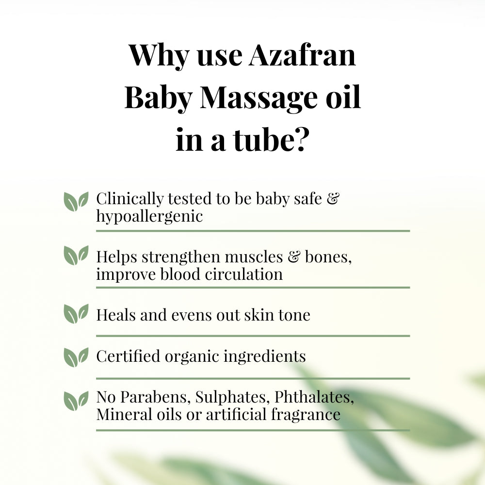 Baby Massage oil in a tube