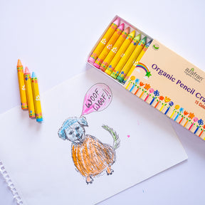 Organic Pencil Crayons (15 colors)