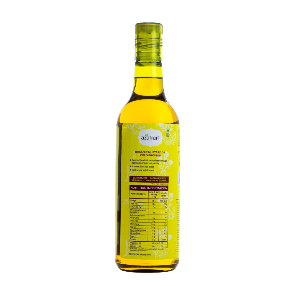 Organic Mustard Oil (Cold Pressed)