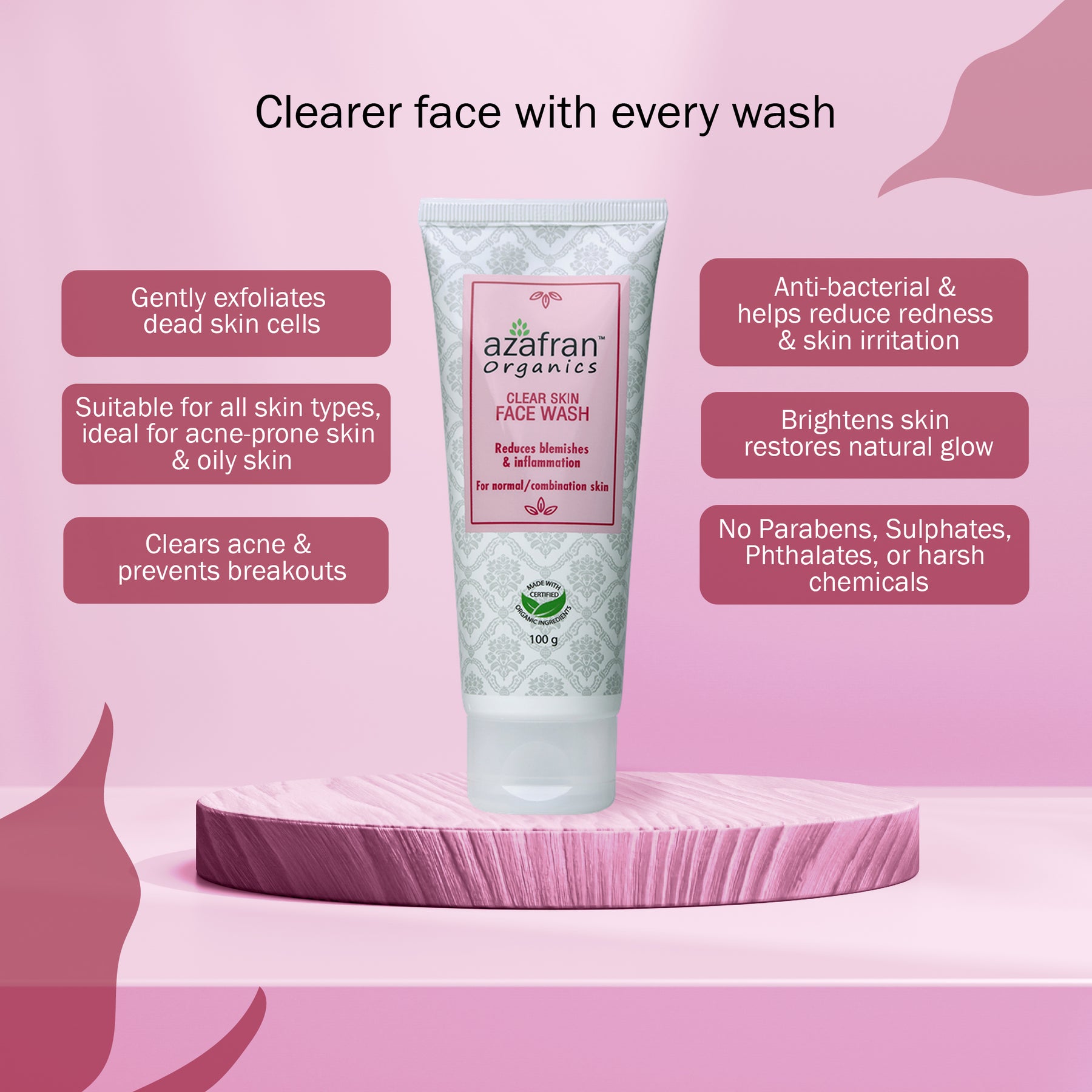 Organic Clear Skin Face Wash
