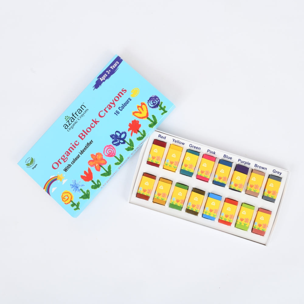 Organic Block Crayons (16 Colors)