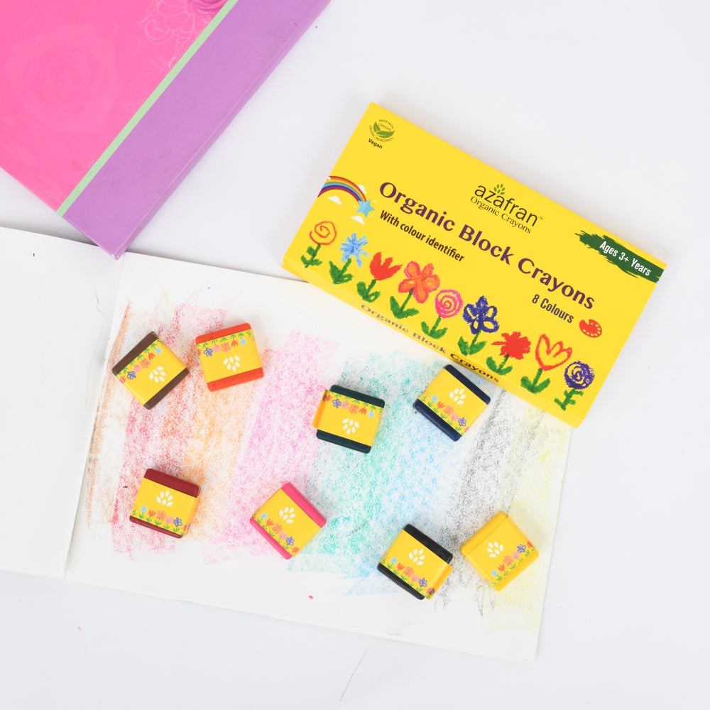 Organic Block Crayons (8 Colors)