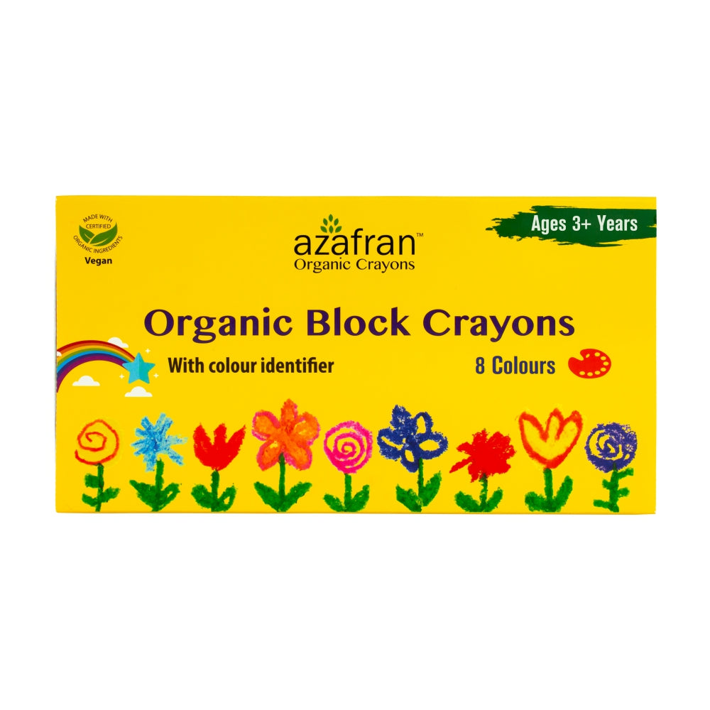 Organic Block Crayons (8 Colors)