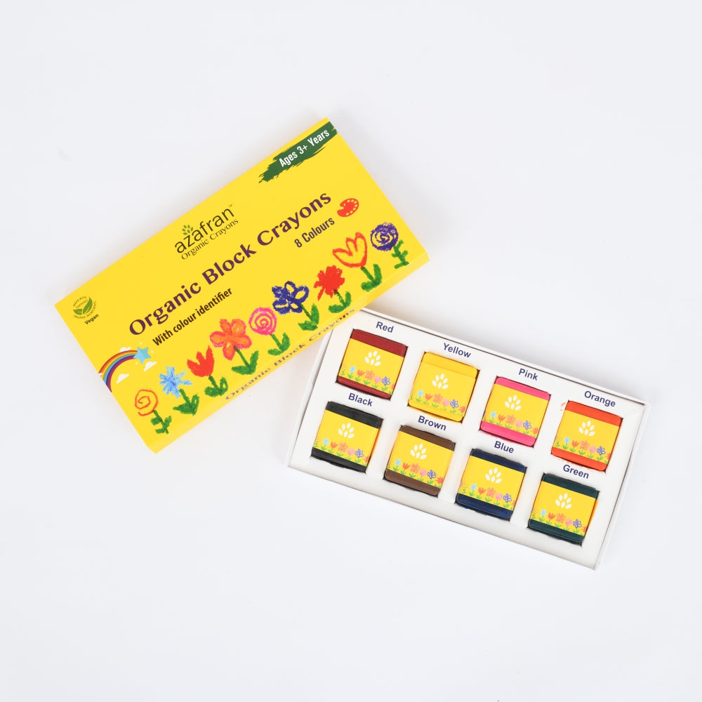 Organic Block Crayons (8 Colors)