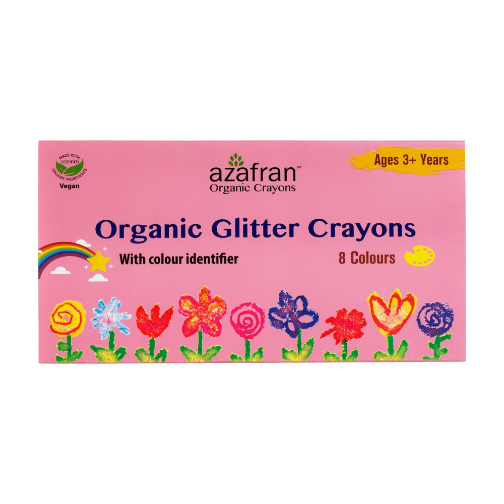 Organic Glitter Crayons(8 Colours)