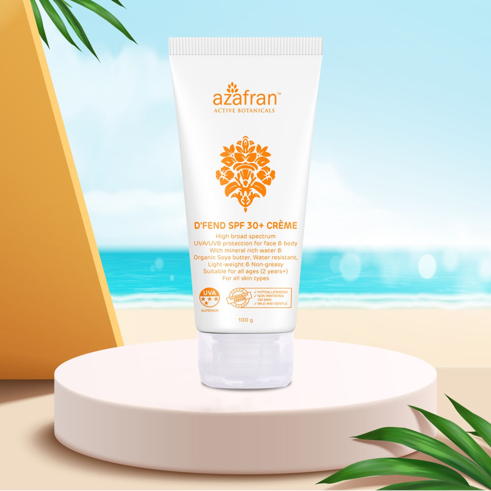 D’fend SPF 30 Non-toxic plant-based sunscreen