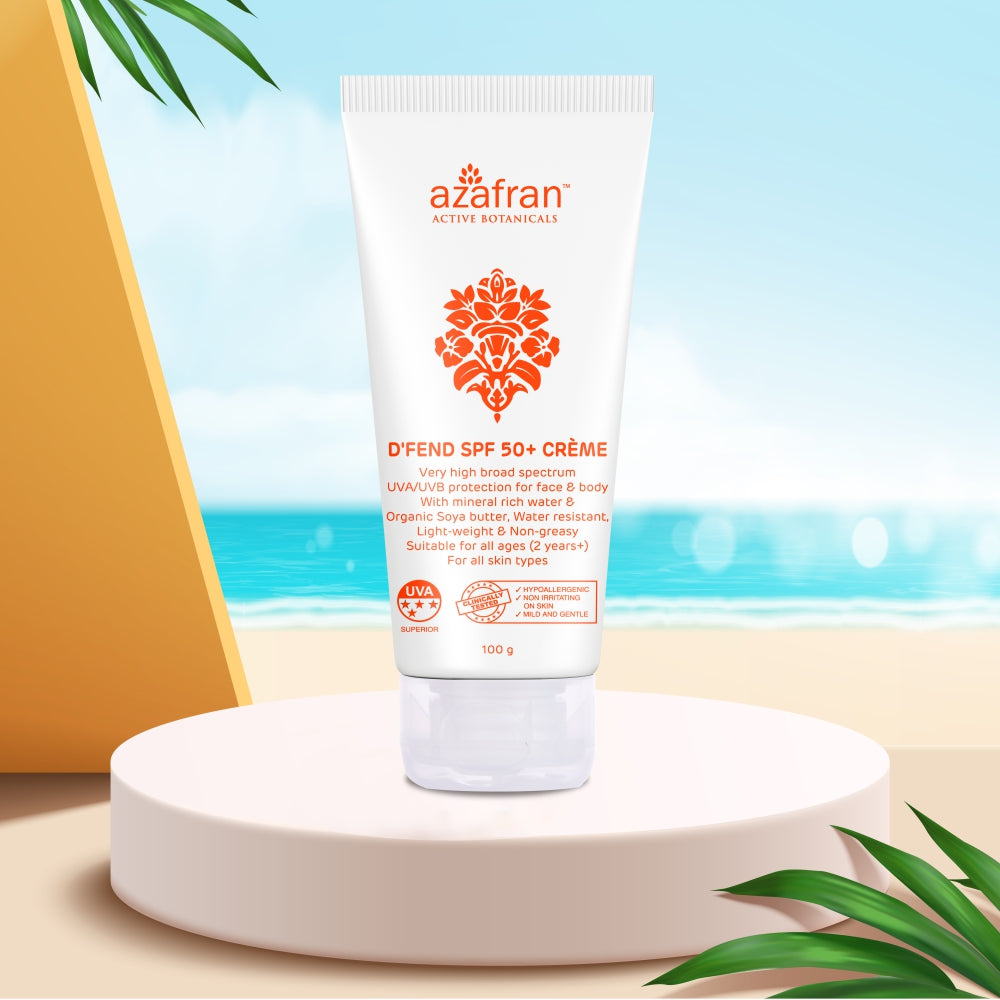 D’fend SPF 50 Non-toxic plant-based sunscreen